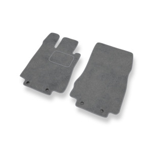 Tapis de Sol Velours adapté pour Mercedes-Benz Classe S W220 Coupé, Berline (1998-2006) - Premium tapis de voiture - gris