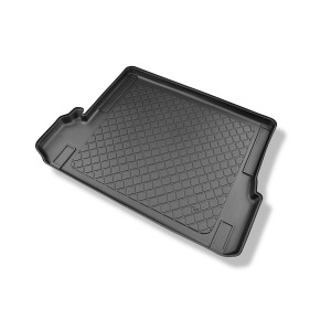 Tapis de coffre adapté pour Toyota Land Cruiser J150 SUV (11.2009-05.2024) - bac de coffre - protection de coffre voiture - 7 places; 3e rangée abais