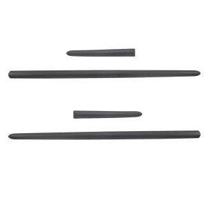 Plaques noires latérales de voiture Toyota Aygo Hayon (3 portes) - (2005-2013)