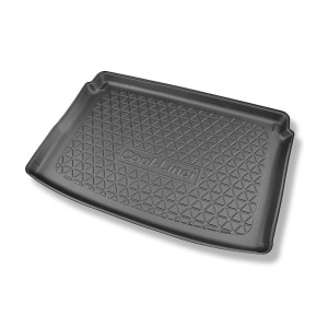 Tapis de coffre adapté pour Seat Arona Crossover (11.2017-....) - bac de coffre - protection de coffre voiture - coffre supérieur; avec plancher amov