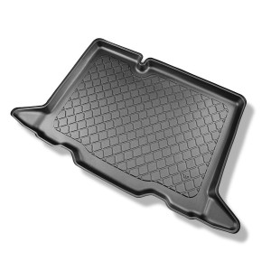 Tapis de coffre adapté pour Dacia Sandero III Stepway Crossover (01.2021-2026) - bac de coffre - protection de coffre voiture - coffre inférieur; san