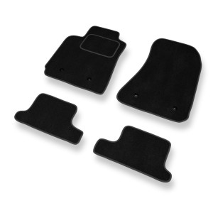Tapis de Sol Velours adapté pour Alfa Romeo Brera Coupé (2005-2010) - Premium tapis de voiture - noir