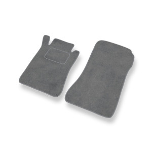 Tapis de Sol Velours adapté pour Mercedes-Benz CLK A209 Coupé (2003-2009) - Premium tapis de voiture - gris