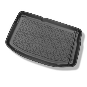 Tapis de coffre adapté pour Citroen C3 II Hayon (2009-12.2016) - bac de coffre - protection de coffre voiture - pour tous les modeles (avec roue de s