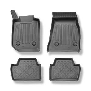 Tapis de sol en TPE adapté pour BMW 2 G42, G87 Coupé (01.2022-....) - tapis de voiture - noir