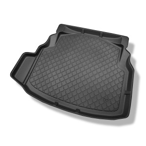 Tapis de coffre adapté pour Mercedes-Benz Classe C W204 Berline (04.2007-02.2014) - bac de coffre - protection de coffre voiture - sièges arrière non