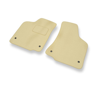 Tapis de Sol Velours adapté pour Volkswagen Caddy II Cargo (1996-2004) - Premium tapis de voiture - beige