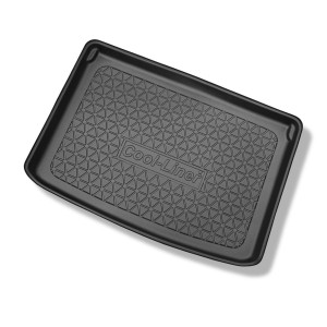 Tapis de coffre adapté pour Fiat 500L Monospace (09.2012-....) - bac de coffre - protection de coffre voiture - pour tous les niveaux du coffre (infé