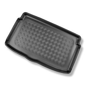 Tapis de coffre adapté pour Hyundai i20 III BC3 Hayon (10.2020-....) - bac de coffre - protection de coffre voiture - coffre inférieur; sans plancher