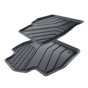 Tapis de sol en TPE adapté pour Skoda Fabia IV Hayon (09.2021-....) - tapis de voiture - noir