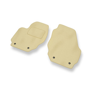 Tapis de Sol Velours adapté pour Volvo S80 II Berline (2006-2016) - Premium tapis de voiture - beige