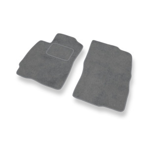 Tapis de Sol Velours adapté pour Mitsubishi Outlander I SUV (2001-2006) - Premium tapis de voiture - gris