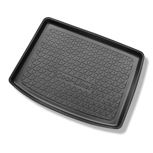 Tapis de coffre adapté pour Skoda Rapid Ambition, Elegance Spaceback (10.2013-03.2019) - bac de coffre - protection de coffre voiture - coffre supéri