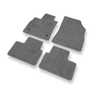 Tapis de Sol Velours adapté pour Renault Talisman I Estate, Berline (2015-2023) - Premium tapis de voiture - gris