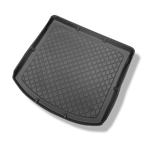 Tapis de coffre adapté pour Volkswagen Touran I 1T Monospace (09.2010-08.2015) - bac de coffre - protection de coffre voiture - 7 places; 3me rangée