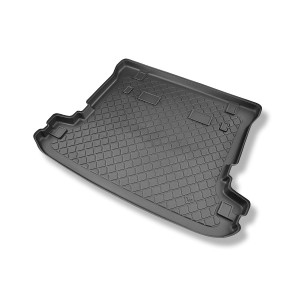 Tapis de coffre adapté pour Mitsubishi Pajero IV Wagon SUV (04.2007-07.2015) - bac de coffre - protection de coffre voiture - 5/7 places (3e rangée a