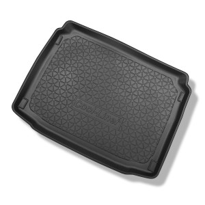 Tapis de coffre adapté pour Peugeot 308 II Hayon (08.2013-11.2021) - bac de coffre - protection de coffre voiture - coffre inférieur; avec roue de se