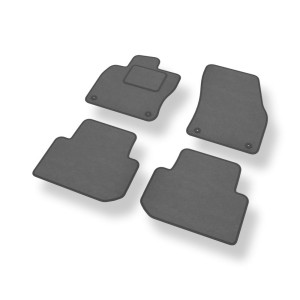 Tapis de Sol Velours adapté pour Volkswagen Tiguan II SUV (2015-2024) - Premium tapis de voiture - noir