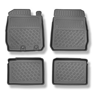 Tapis de sol en TPE adapté pour Dacia Spring Crossover (2024-....) - tapis de voiture - noir