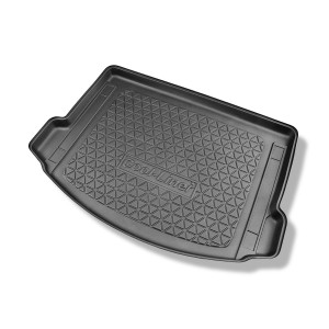 Tapis de coffre adapté pour Jaguar E-Pace SUV (01.2018-....) - bac de coffre - protection de coffre voiture - aussi pour les modèles avec des rails d