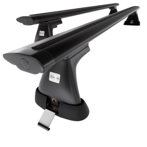Barres de toit en aluminium adapté pour Toyota RAV4 mk II SUV (2000-2005) - Porte-Bagages de Voiture noir - points de montage - (suivant le modèle de
