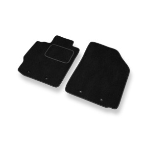 Tapis de Sol Velours adapté pour Toyota Yaris II Hayon, Berline (2005-2010) - Premium tapis de voiture - noir