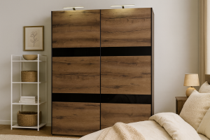 Elegancka szafa dwudrzwiowa DENVI 150x215x69