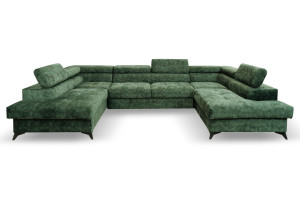 Sofa narożna Fresh U z funkcją spania, pojemniki na pościel