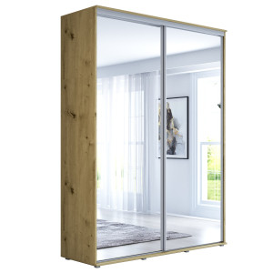 Szafa przesuwna Maja Duo 120x242 z lustrem, wysoka, pojemna