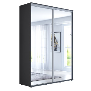 Szafa przesuwna Maja Duo 140x242 z lustrem, wysoka, pojemna