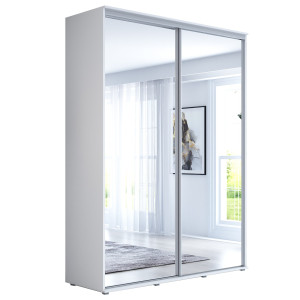 Szafa przesuwna Maja Duo 150x242 z lustrem, wysoka, pojemna