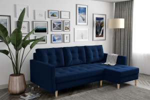 Narożnik Sofa DIVO z pojemnikiem, funkcja spania