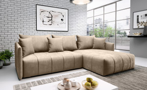 Narożnik Sofa DANNY L z funkcją spania, rogówka
