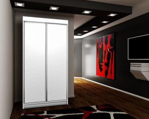 Przesuwna szafa TOP 25 100x200, pojemna