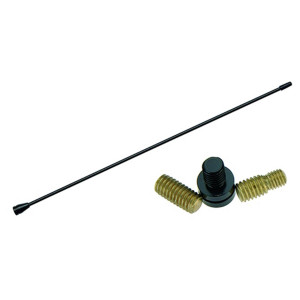 Ifc Antena para automóvel preto com rosca 5 e 6 mm macho+fêmea