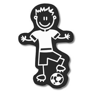 Family Stickers Futebol masculino com autocolantes