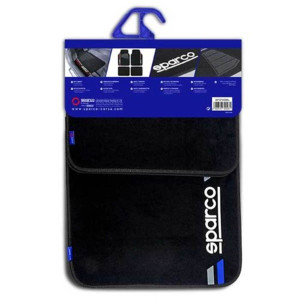Conjunto de tapetes para automóvel Sparco tapete universal para automóvel corsa azul