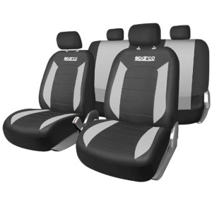 Capas dos bancos Sparco V-Line cinzentas