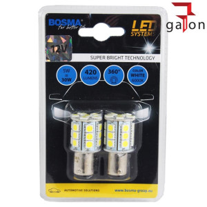 BOSMA LED - P21/5W - SMDx24 - 12V - 6000K - 2szt. blister - 3246