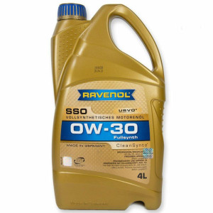 RAVENOL SSO 0W30 CleanSynto USVO 4L - syntetyczny olej silnikowy