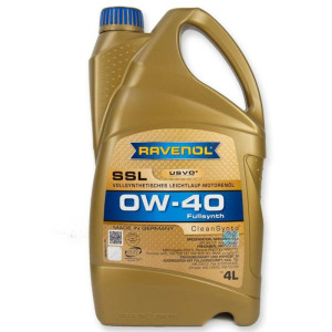 RAVENOL SSL 0W40 CleanSynto USVO 4L - syntetyczny olej silnikowy