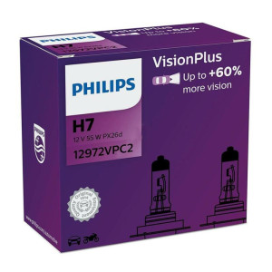 PHILIPS VisionPlus 60% H7 - 12V-55W - 2szt. w kartoniku