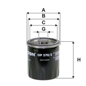 FILTRON Filtr oleju OP570/2