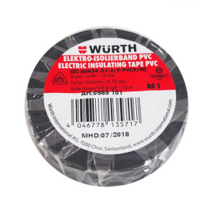 WURTH Taśma izolacyjna 10m-15mm (czarna)