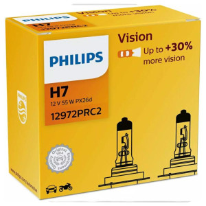 PHILIPS Vision 30% H7 - 12V-55W - 2szt. w kartoniku - 12972PRC2