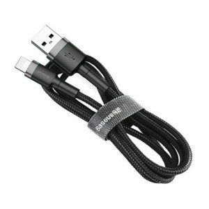 BASEUS Kabel Lightning USB Cafule 1.5A, 2m (szaro-czarny)