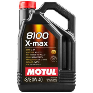 MOTUL 8100 X-Max A3/B4 0w40 5L - syntetyczny olej silnikowy