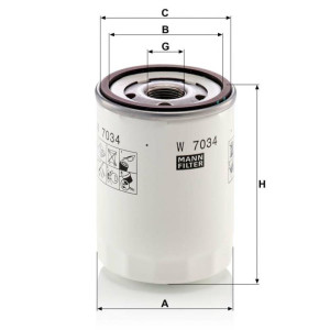 MANN Oleju W7034 - OP543/2