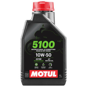 MOTUL 5100 4T Ester MA2 10w50 1L - półsyntetyczny olej motocyklowy