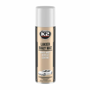 K2 Lakier akrylowy biały mat 500ml